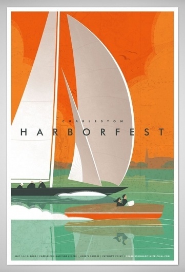 J Fletcher Design – Graphic Design & Art Direction – Charleston, SC » Charleston Harbor Fest #poster