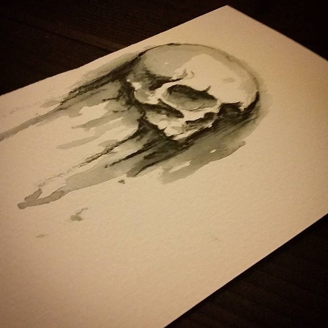 #drawing #sketch #skull