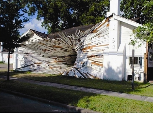 Juxtapoz Magazine - From Street Art: The Inversion House | Current #jaw #dan #havel #dropping #ruck #dean