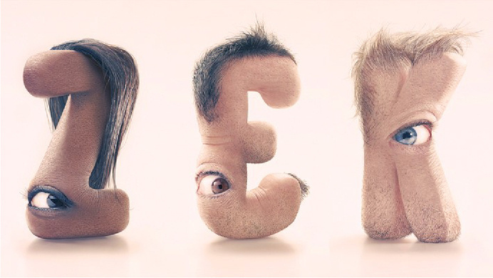 Alphabet Typography Design Inspiration By JC Debroize #font art #typography