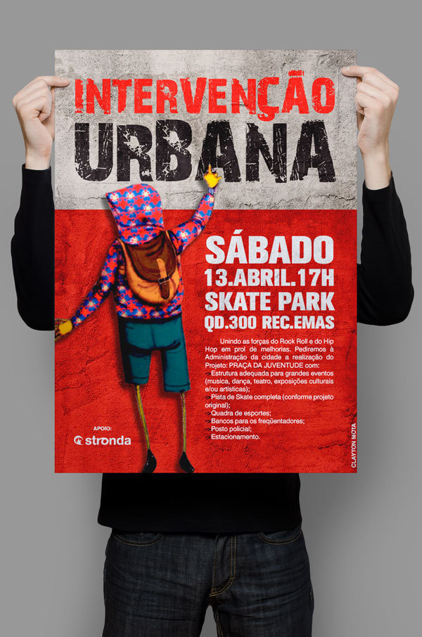 Cartaz Intervenção Urbana on Behance #moodboard