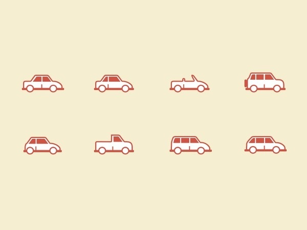 Car Body Type Icons #pictogram #icon #sign #picto #symbol