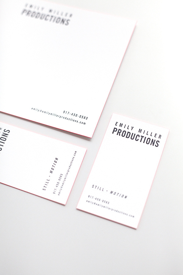 Emily Miller Productions #print #branding #stationary