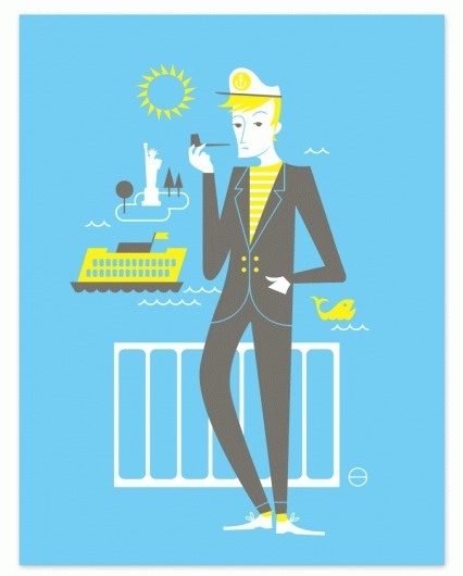 Eight Hour Day » New York Set Art Prints #nate #illustration #ehd