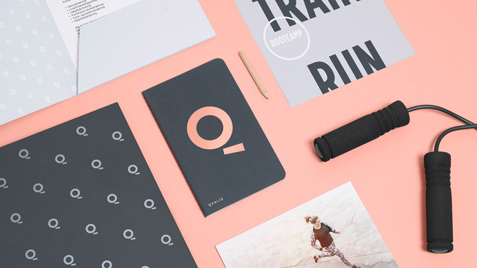 qvalis copenhagen fitness health visual brand branding identity corporate norweigian lifestyle coach coaching logotype logo minimal beautifu