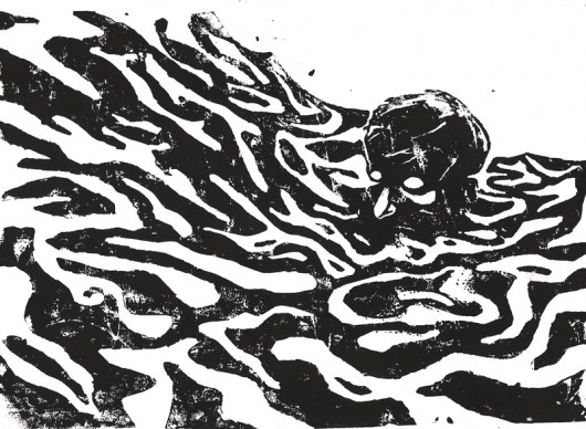 My Life Is Never Very Interesting #printmaking #negative #positive #space #art