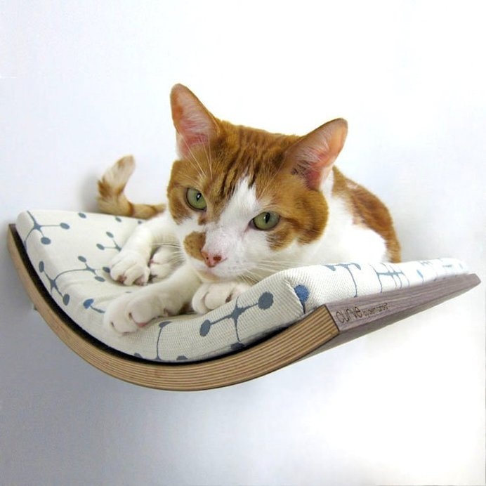 Looking to save space while keeping your cat comfortable? Look no further, the answer is right here. #modern #lifestyle #design #product #furniture #industrial #style