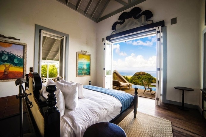 Belle Mont Farm in Caribbean #interior #design #bedroom