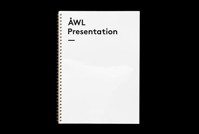 Ã…WL Arkitekter by Henrik Nygren #stationary #brand design #branding #presentation #book