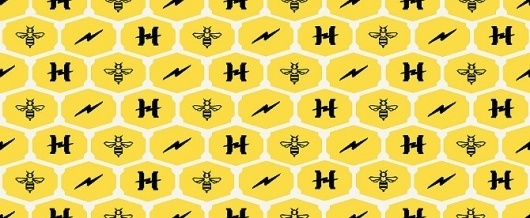 Honeycomb - benolsem #olsem #pattern #icon #brand #lightning #honey #comb #ben