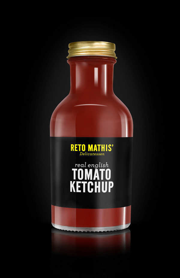 Reto Mathis' Ketchup #red #ketchup #bottle #packshot #black #tomato
