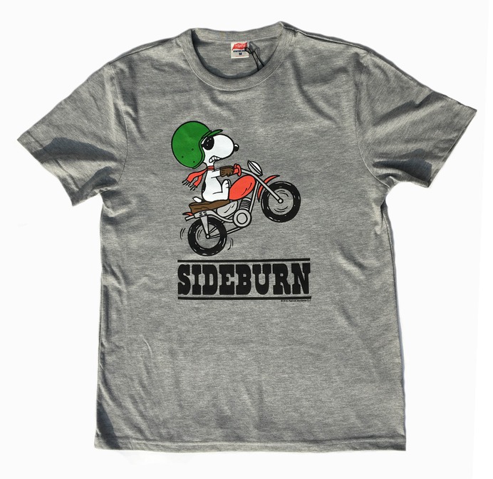 Image of TSPTR x Sideburn x Peanuts Joe Motocross T-shirt ONLY MEDIUM LEFT