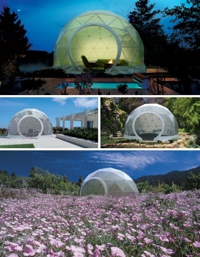 Lightweight Living: Global 4-Season Geodesic Dome Homes | Designs & Ideas on Dornob #dome #geodesic #season #homes
