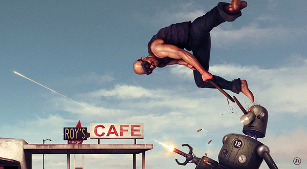 "Attack from Sector 12". #scime #cafe #illustration #anthony #robots