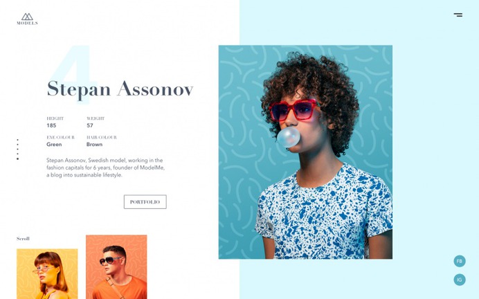Model Agency Website Concept