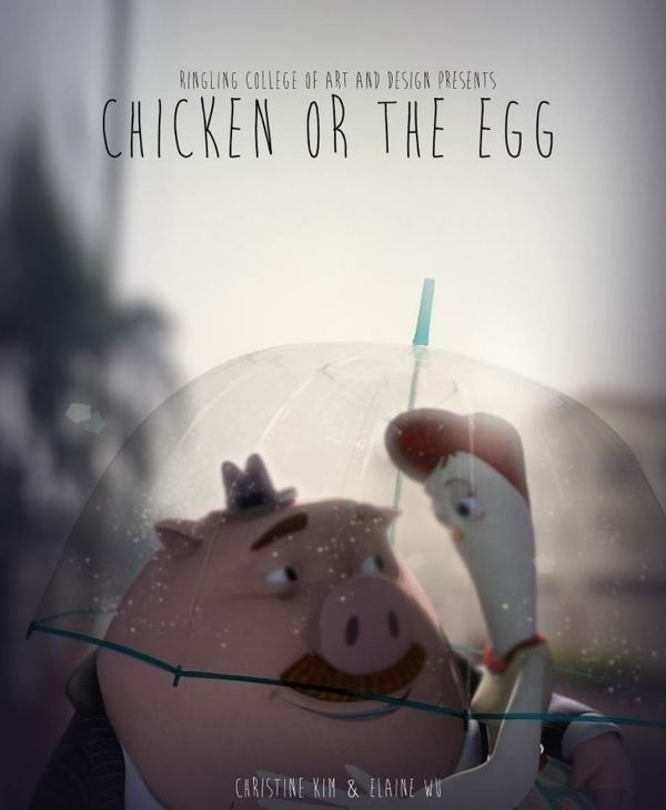 A galinha ou o Ovo, uma história de amor #animation #egg #eggs #ove #video #romantic #story #chicken #animals #love #short