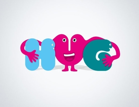 VCCP Group Hug, Anthony Wood's Portfolio #logo #design #typography