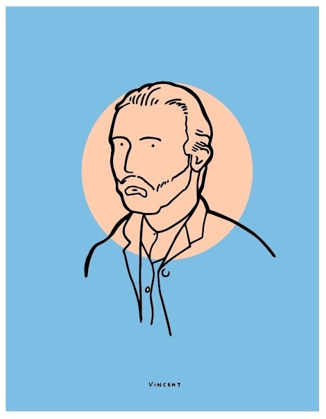 Vincent - Michael Constantine #gogh #van #michael #illustration #vincent #constantine