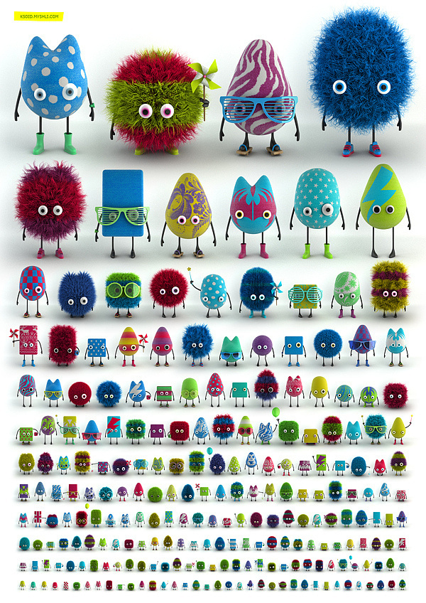 One Thousand Ksoids Project #monsters