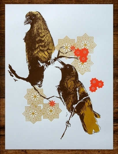 Alex Perez #alex #two #birds #illustration #perez #blue