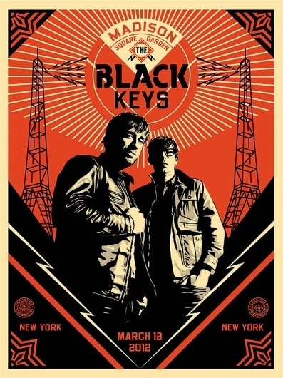 Shepard Fairey 'The Black Keys' Prints - mashKULTURE #black #the #poster #obey #keys