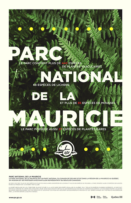Poster for a national park in Canada #plants #park #poster #outdoor #typography