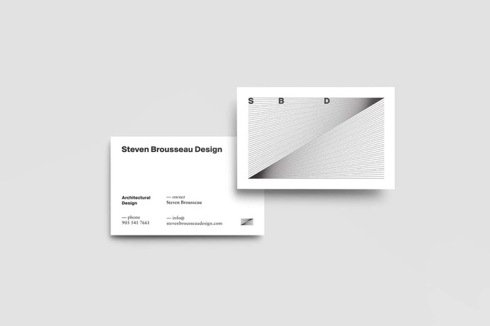 Steven Brousseau Design (SBD) - Mindsparkle Mag The White Room designed Steven Brousseau Design (SBD) – a startup architectural design studio based in Hamilton. #logo #packaging #identity #branding #design #color #photography #graphic #design #gallery #blog #project #mindsparkle #mag #beautiful #portfolio #designer