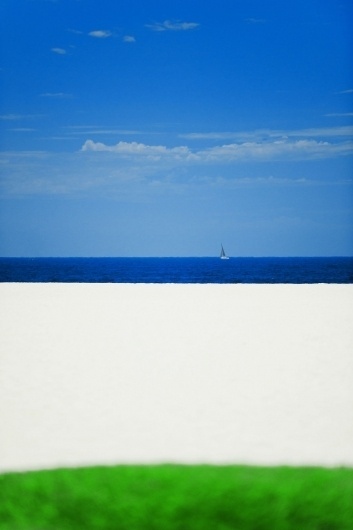 Serge Hamad - Beach (6) for Sale | Artspace #white #print #contemporary #photography #summer #blue #beach #green