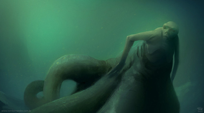 PORTFÃ"LIO - Tom Bernardes #marine #illustration #art #monster #mermaid #underwater