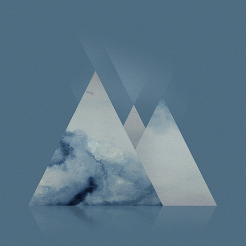 W^T<R by aparaats. #mountain #water #color #triangle #gradient #blue #aparaats