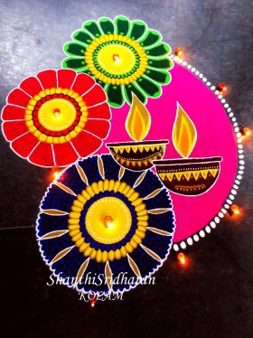 Elegant rangoli design