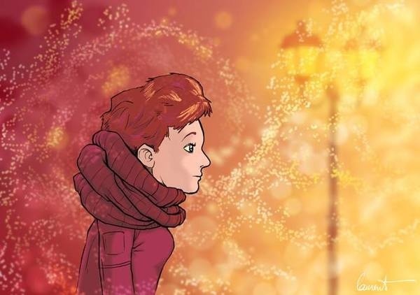 Wind - Grégory Laurent #woman #wind #snow #girl