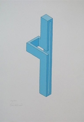 A father to impossible figures - but does it float #illustration #oscar reutersvrd