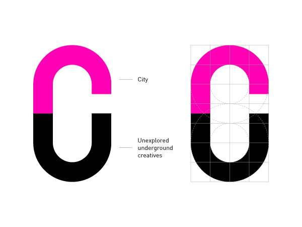 Creative Underground on Behance #letterform #branding