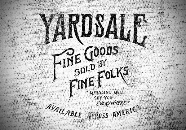Yardsale Jon Contino, Alphastructaesthetitologist #label #typography