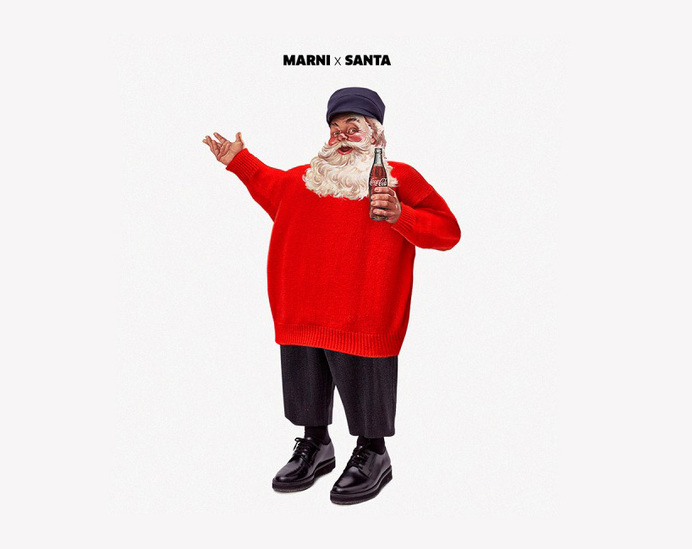 designer x santa series sees st. nick sport contemporary couture #marni