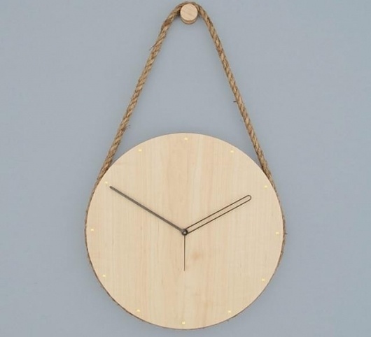 Accessories: Lukas Peet Hanging Clock : Remodelista #clock #grain