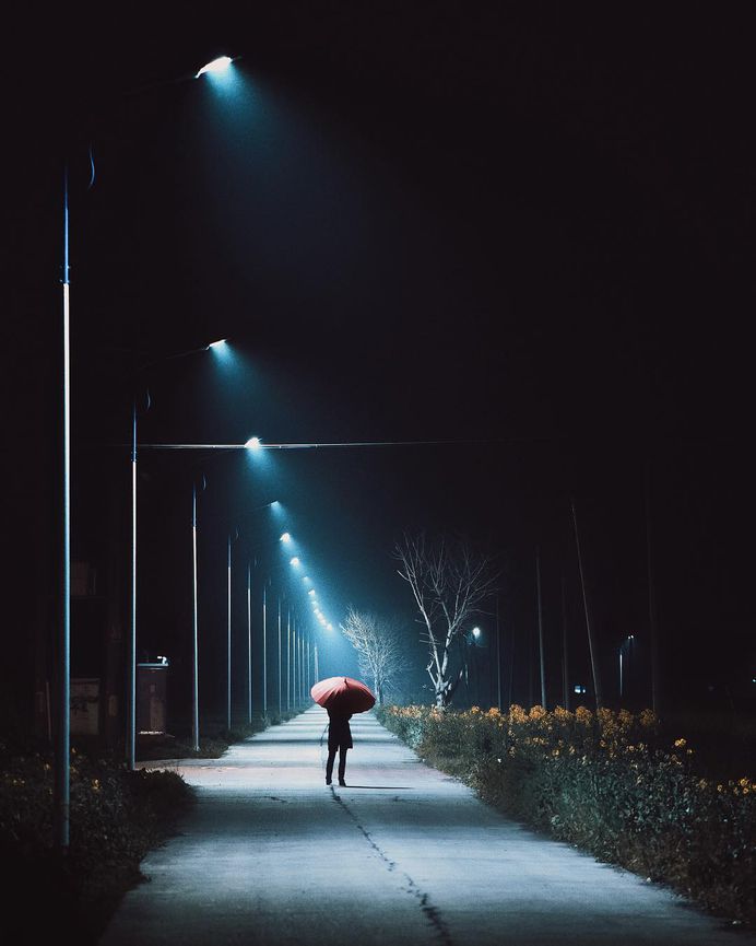 On an empty street