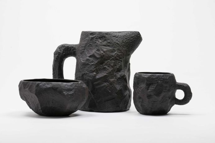 Crockery Black Basalt by Max Lamb