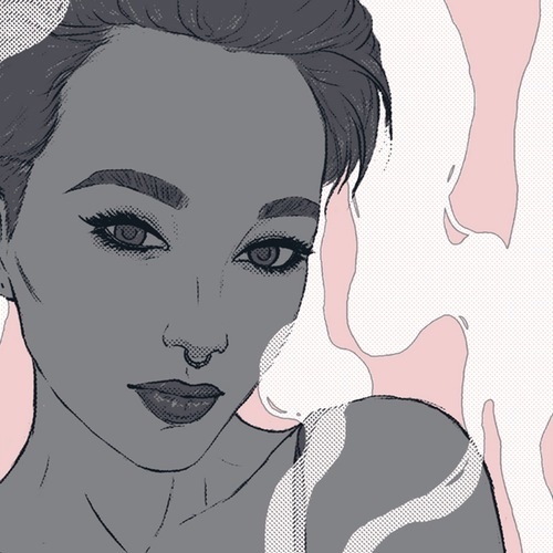 Illustration, Bonfires, Sam Johnstone, Print, Printing, Silkscreen, Screenprint, Halftone, Selfie, Portrait,