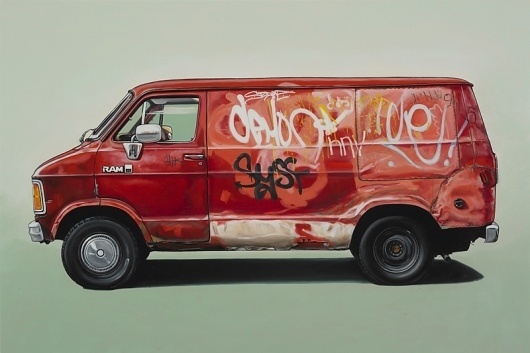 Looks like good Vehicle Paintings by Kevin Cyr #van #ilustration