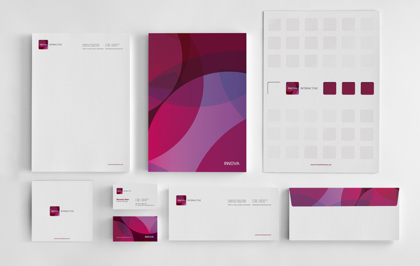 Innova Interactive Identity // Branding #stationary #branding