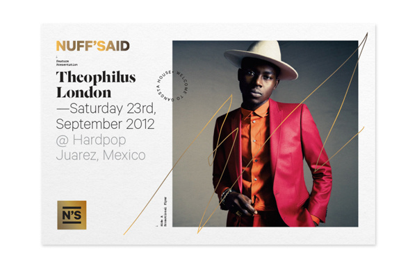 Nuff' Said. on Behance #flyer #line