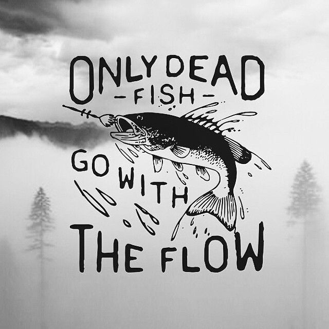Only dead fish go with the flow by Jørgen Grotdal