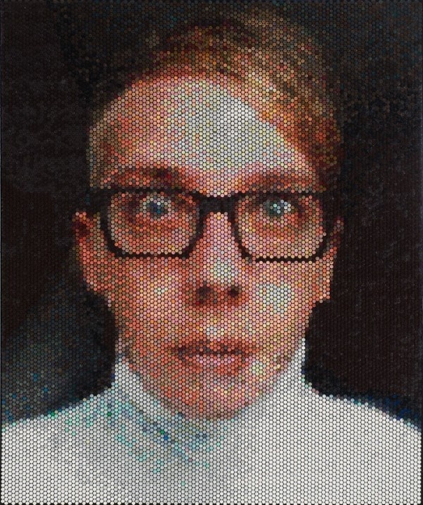Photorealistic Pictures, Made From Bubble Wrap Injected With Paint | Bradley Hart #portrait