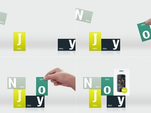 Sam Dallyn - Nokia NJOY - Branding for new phone program #nokia #letters #phone #green