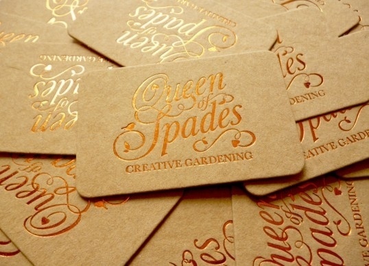 The Queen of Spades : Lovely Stationery . Curating the very best of stationery design #emboss #ponderosa #business #card #of #design #spades #queen