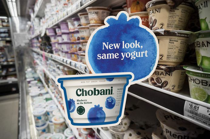 New Logo, Identity, and Packaging for Chobani done In-house