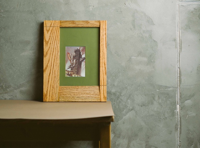 Photo Frame CBS 1114 Fly Massive Millworks #fly #massive #millworks #frame #walnut #wall #interior #modernism #wood