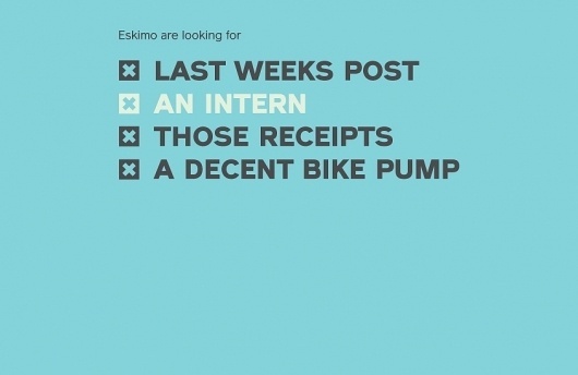 Eskimo Creative - Design for print, digital & experiential - Design blog #options #simple #poster #type #list